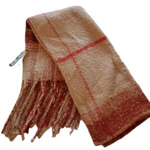 Time and Tru Plaid Blanket Scarf New with Tags